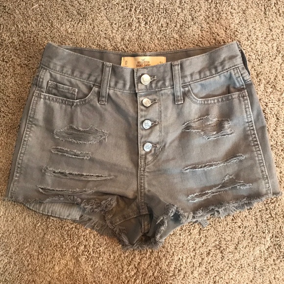 NEW hollister grey shorts - Picture 1 of 5